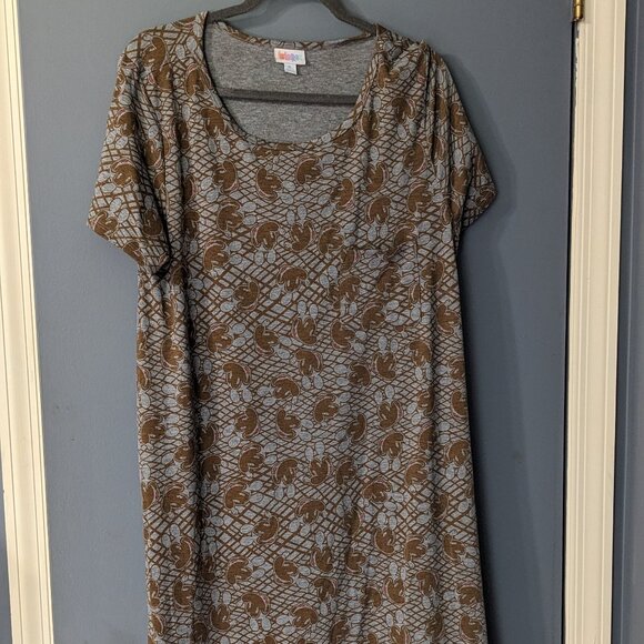 Lularoe Carly Disney Mickey Mouse Dress XL - Picture 1 of 6
